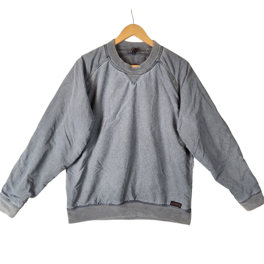 Gramicci Sweatshirt Mens S Faded Blue Fleece Pullover Crewneck Vintage Gorpcore